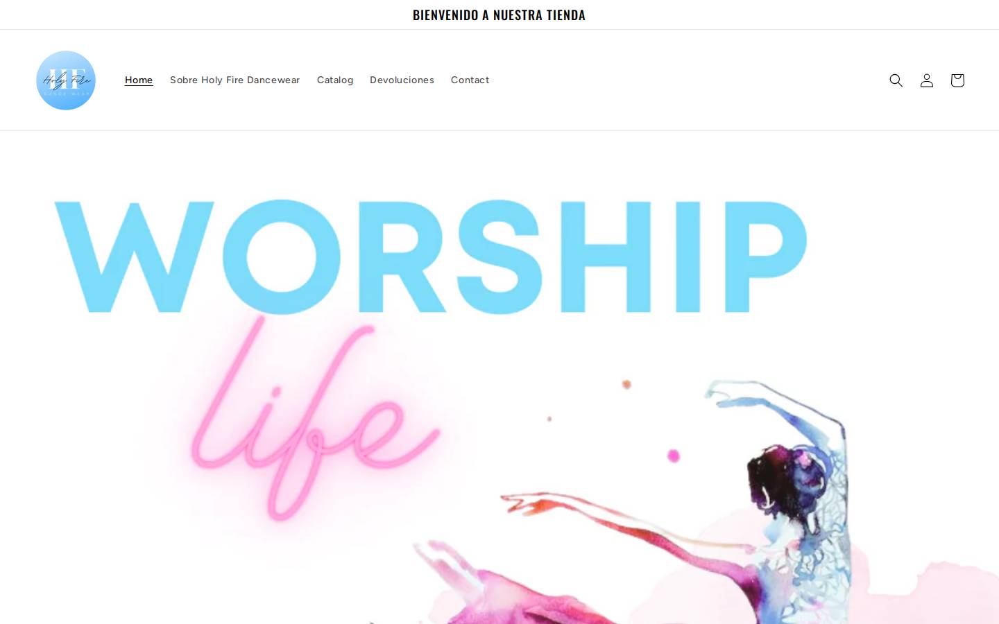 holyfiredancewear.com homepage screenshot