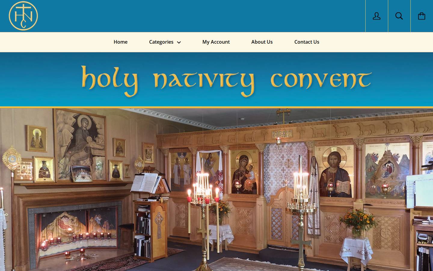 holynativityconvent.com homepage screenshot