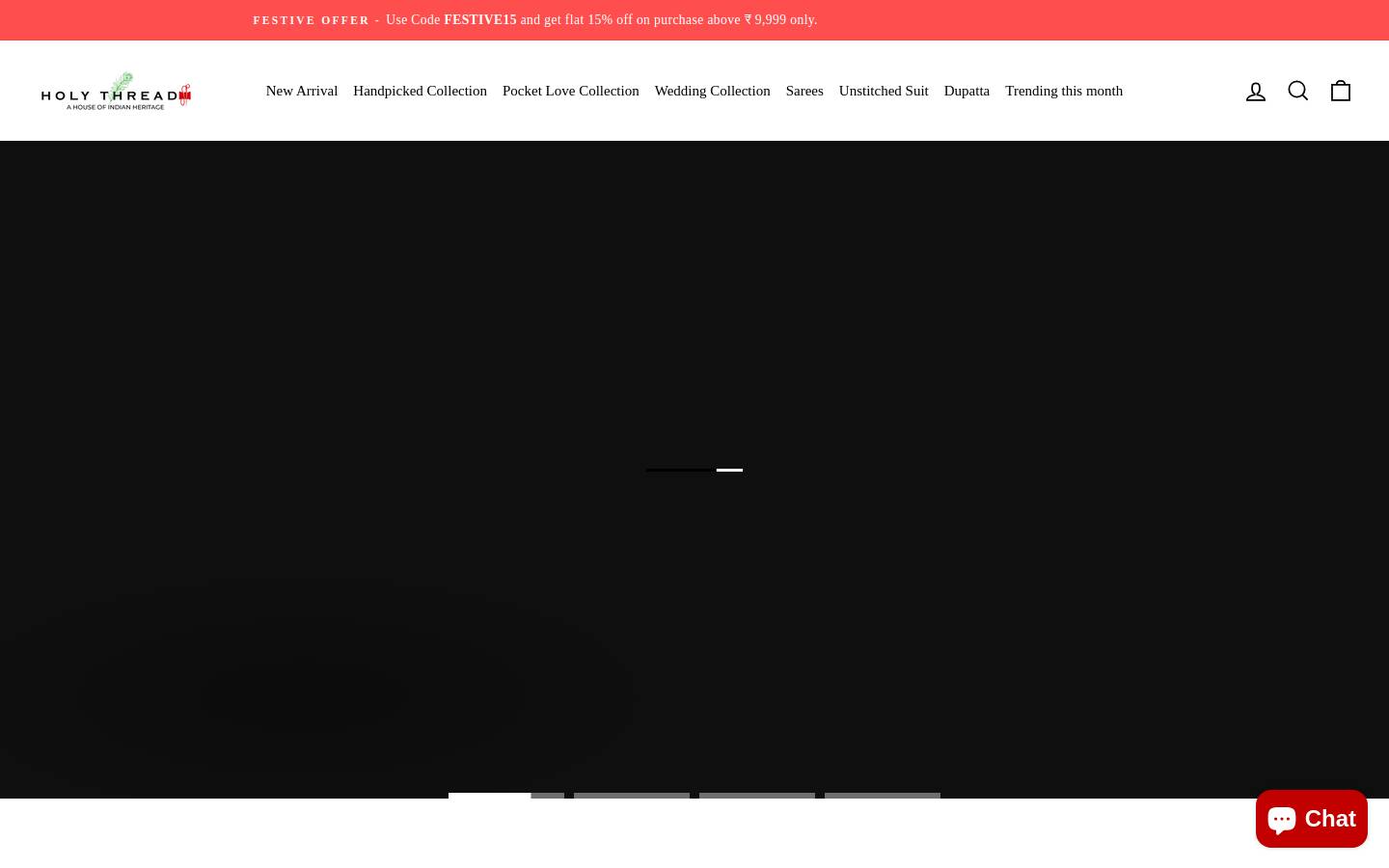 holythread.in homepage screenshot