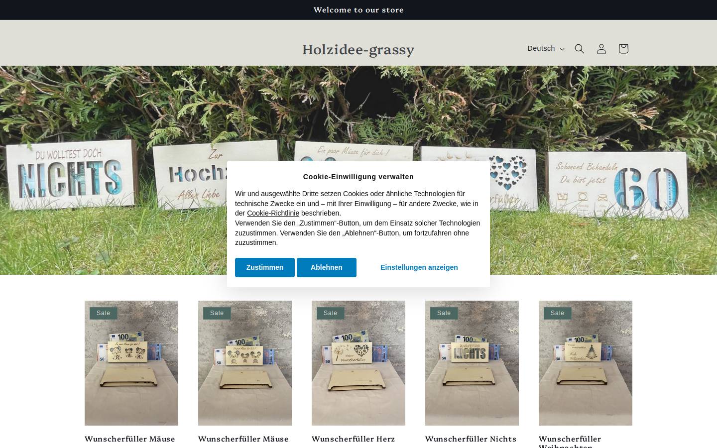 holzidee-grassy.com homepage screenshot