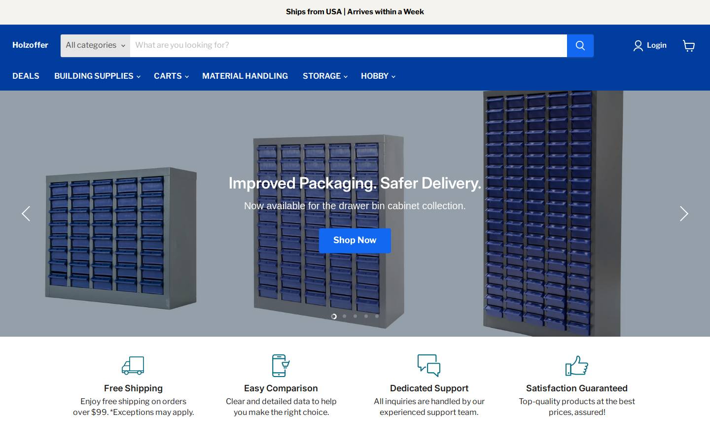 Holzoffer homepage screenshot