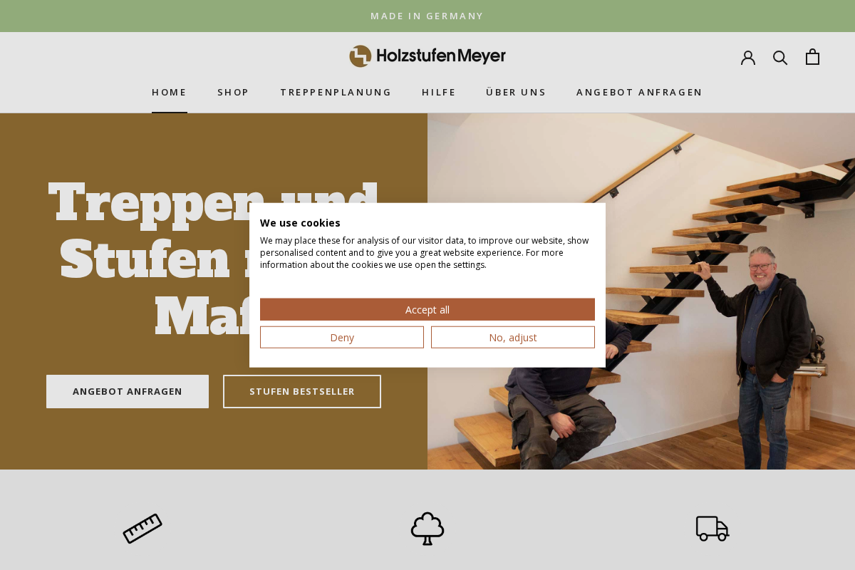 Holzstufen Meyer homepage screenshot