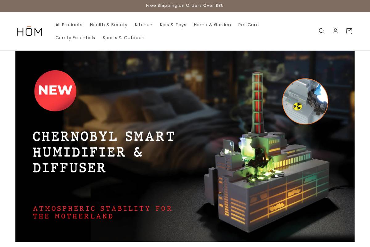 hombrand.com homepage screenshot