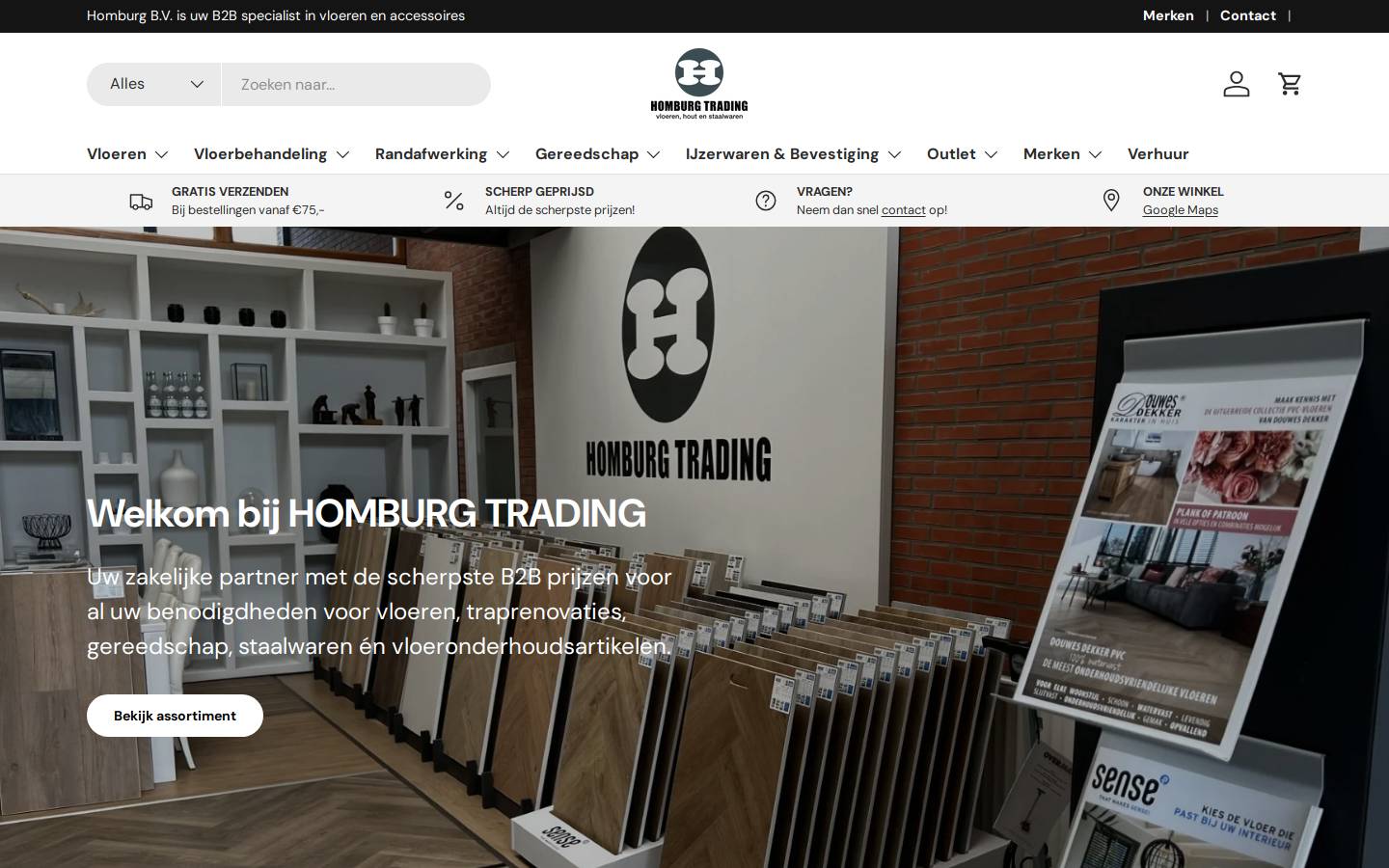 homburg-bv.nl homepage screenshot