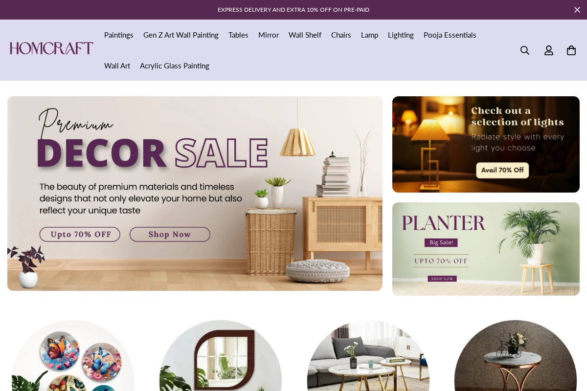 Homcraft homepage screenshot