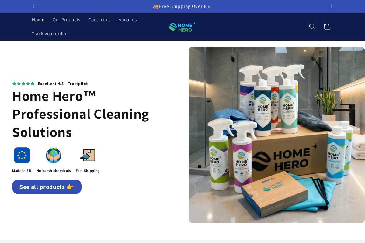 Home Hero homepage screenshot