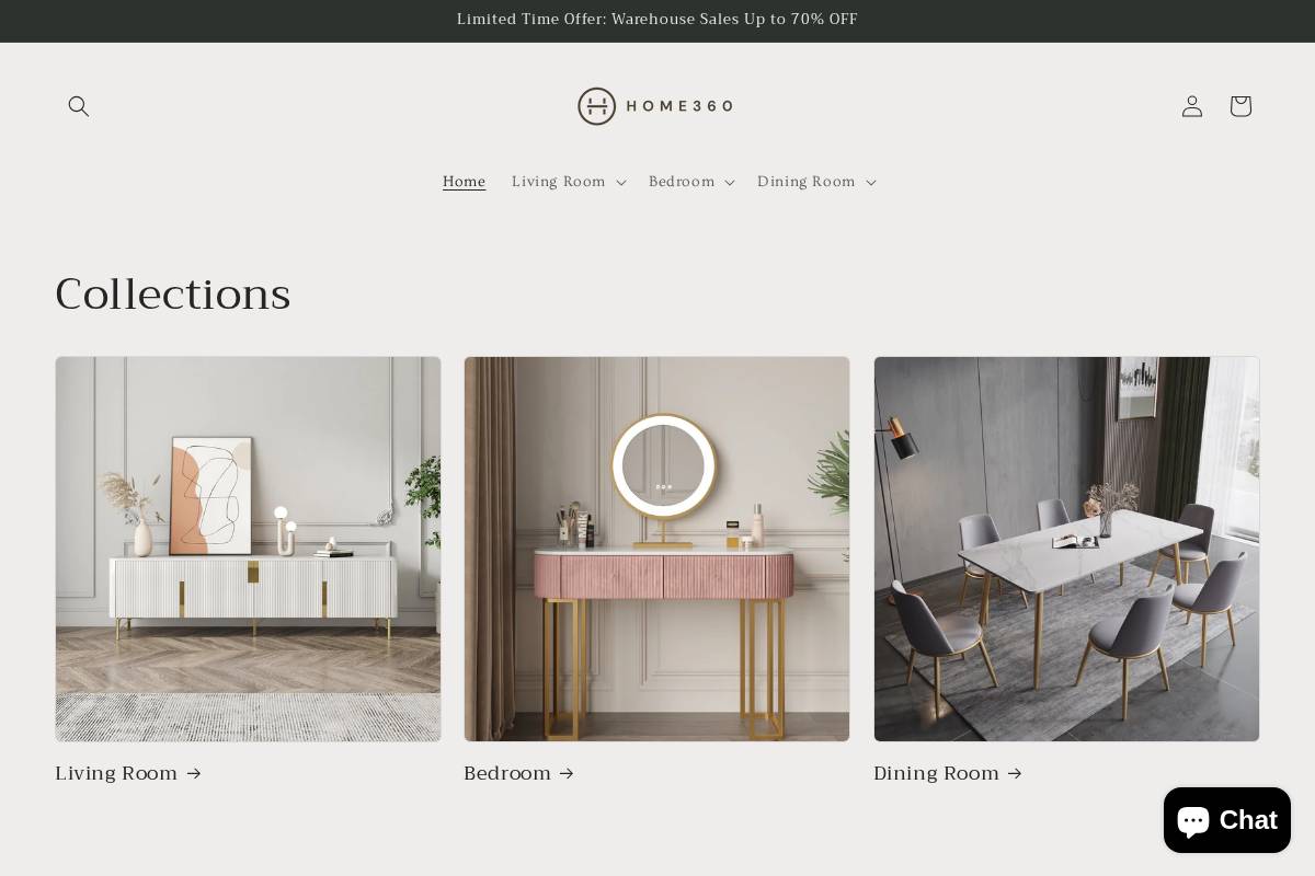 home360shop.com homepage screenshot