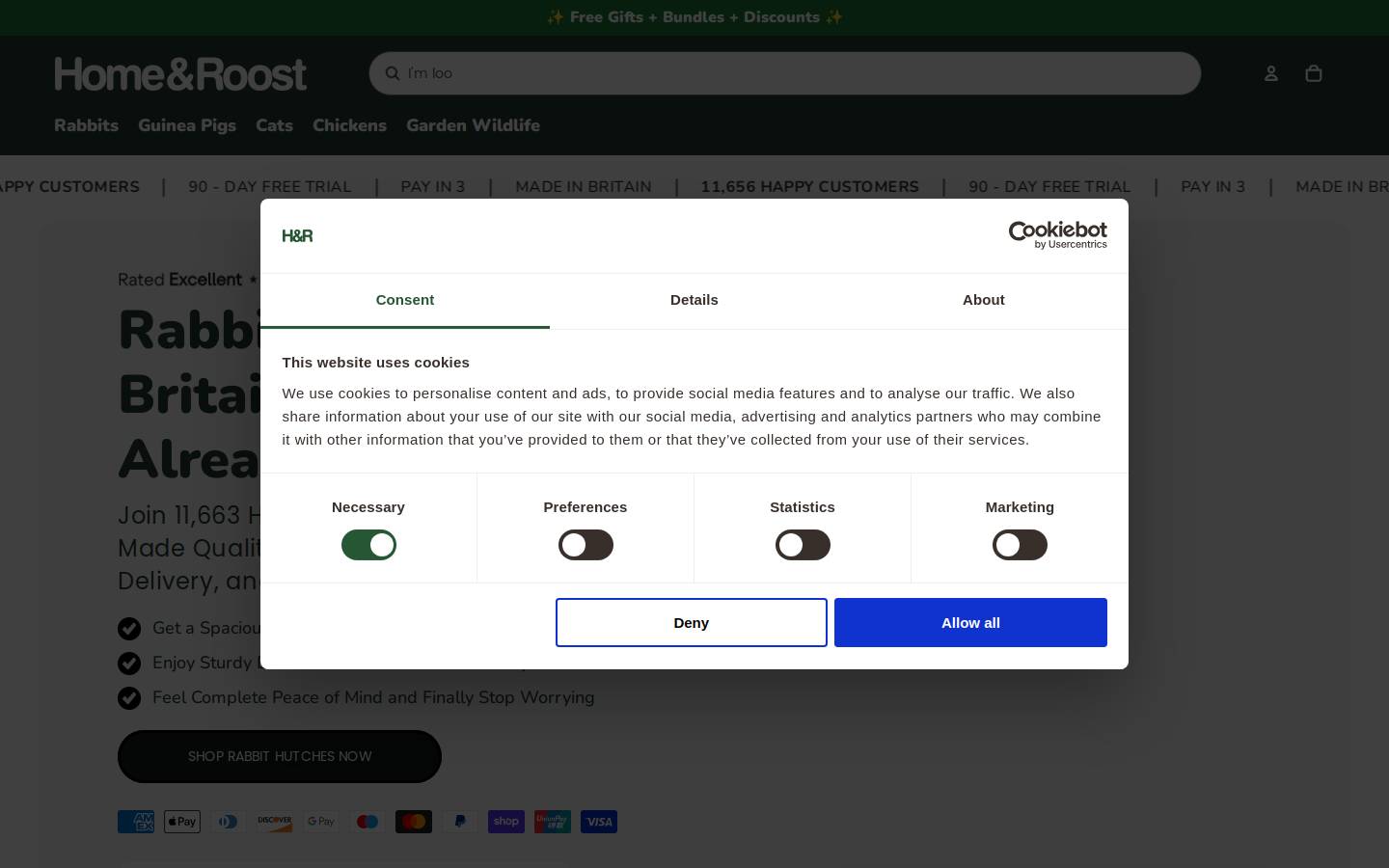 Home & Roost homepage screenshot