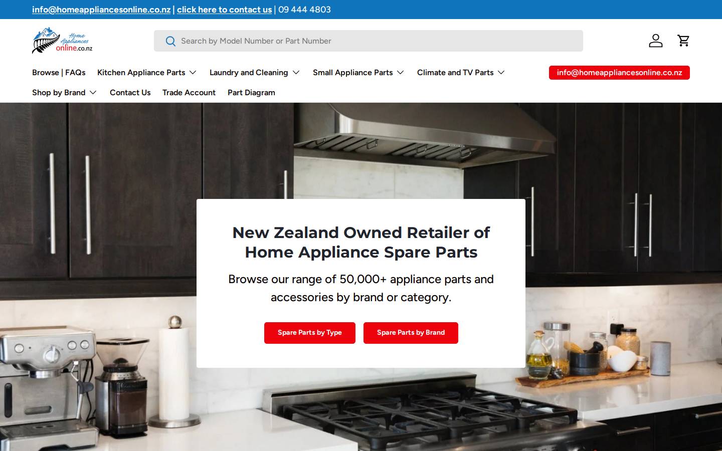 homeappliancesonline.co.nz homepage screenshot