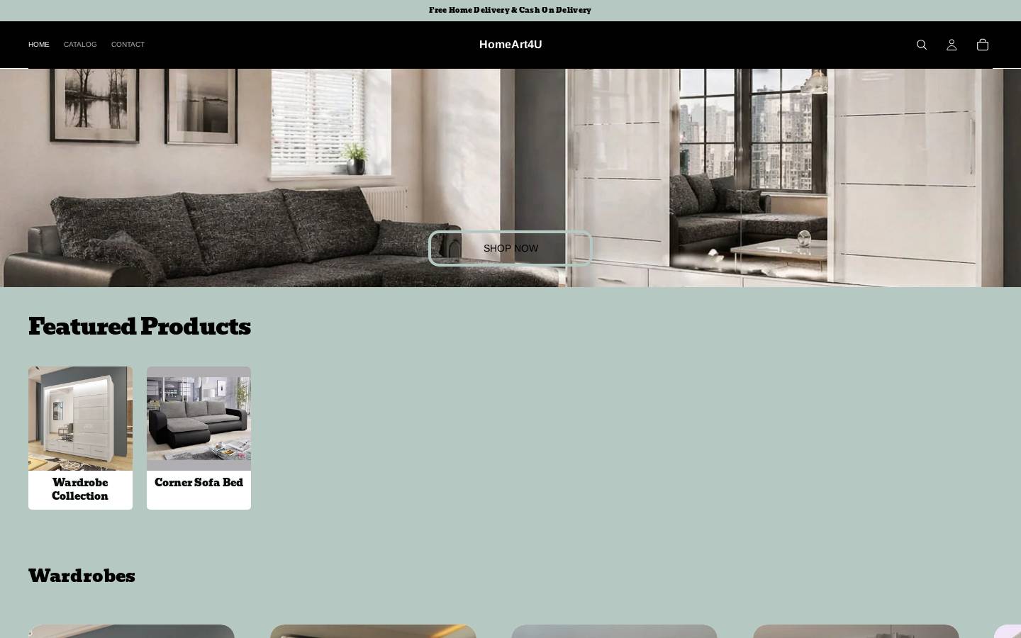 homeart4u.com homepage screenshot