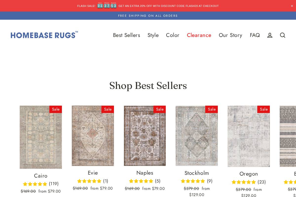 homebaserugs.com homepage screenshot