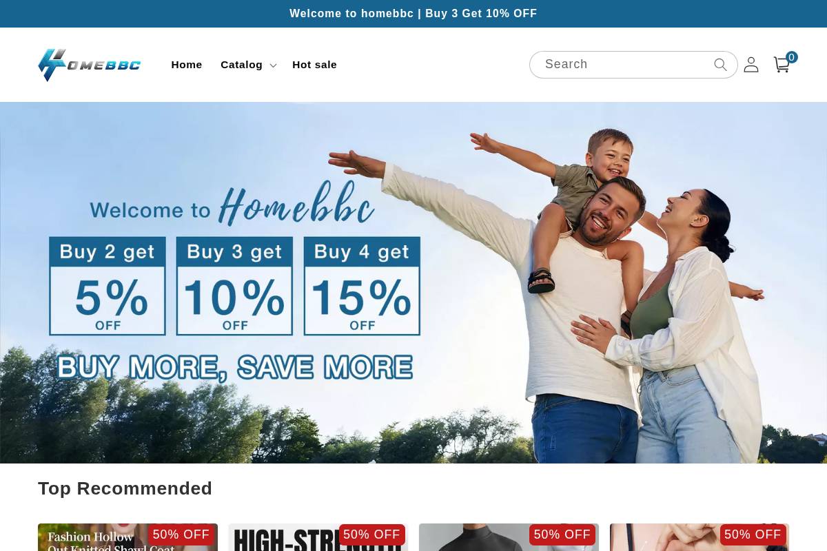 Homebbc homepage screenshot