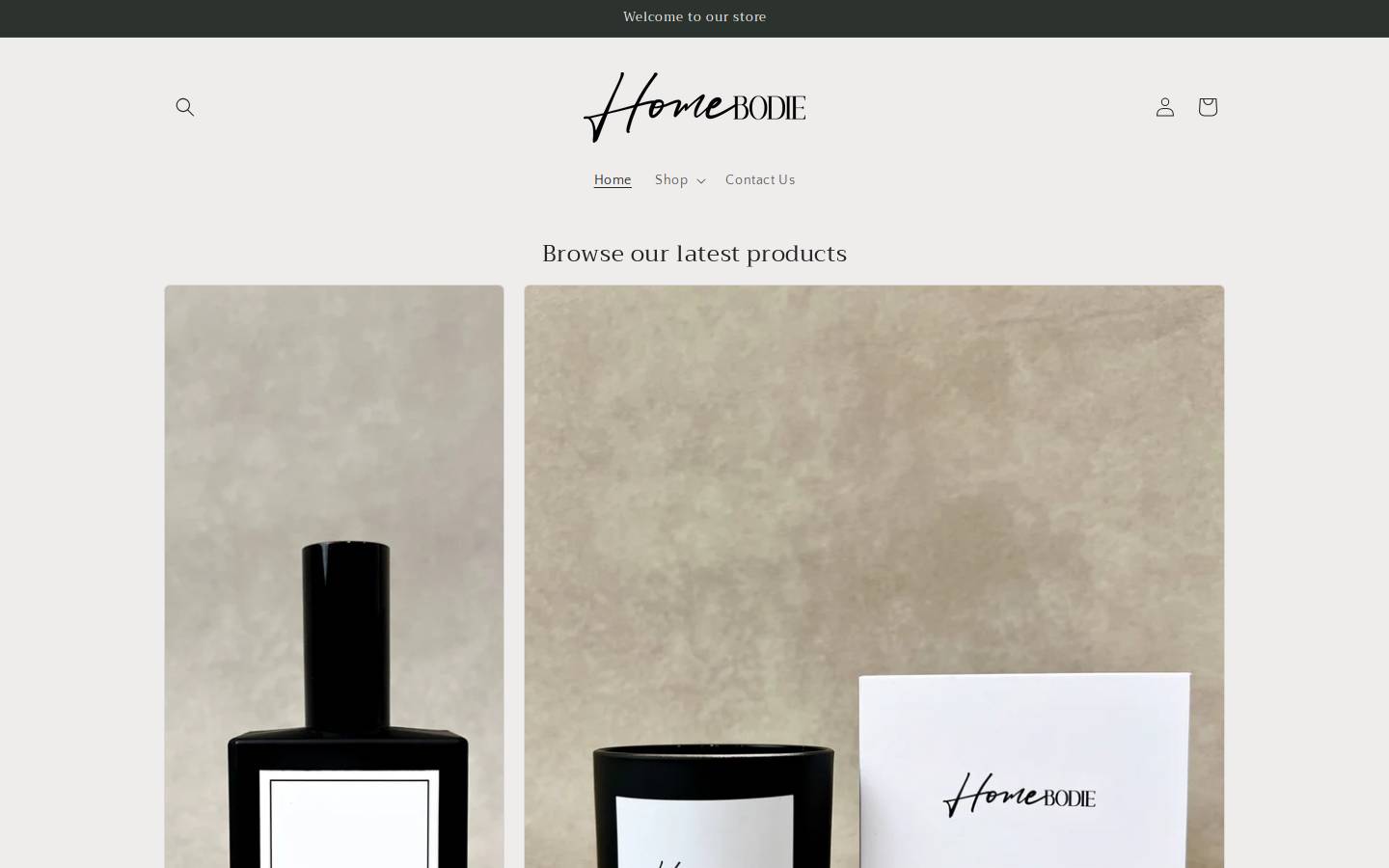 homebodie.com homepage screenshot