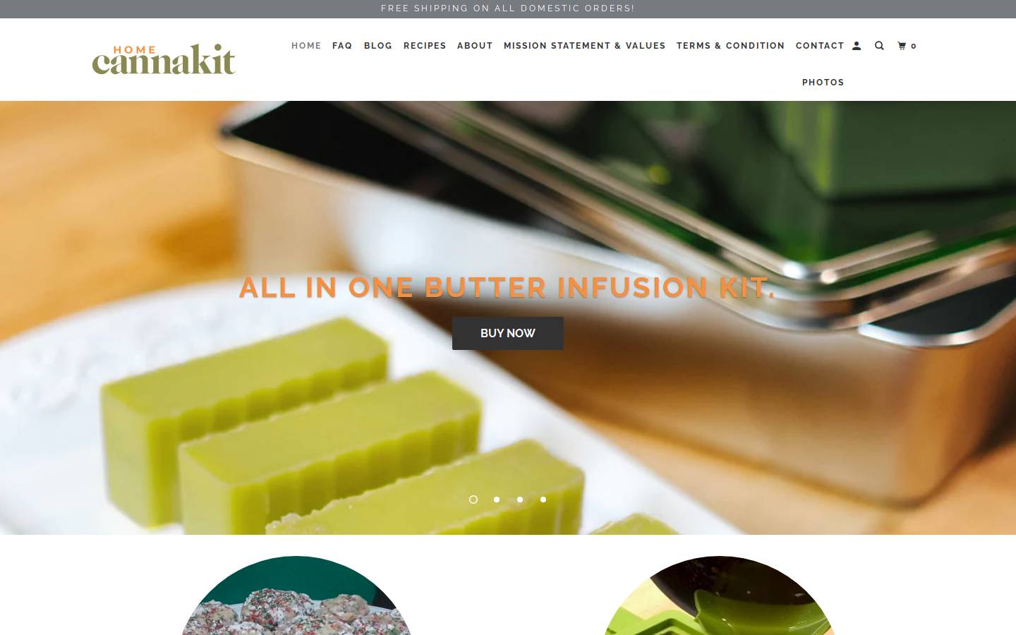 homecannakit.com homepage screenshot