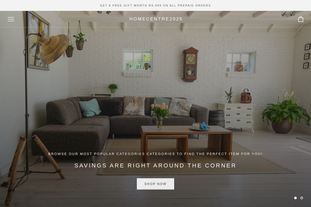 homecentre2025.com homepage screenshot