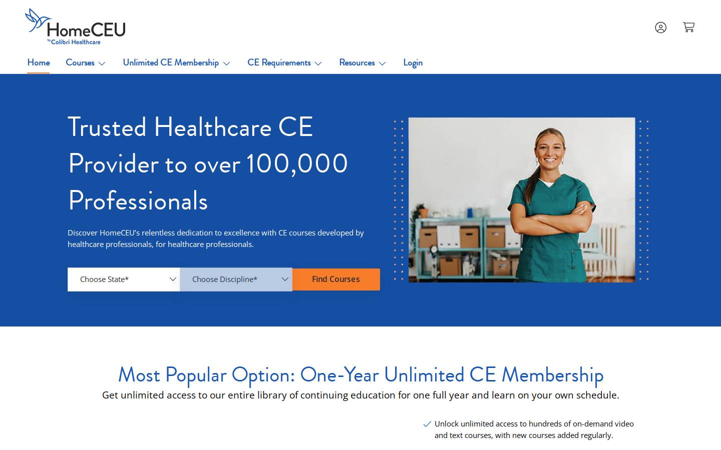 HomeCEU homepage screenshot