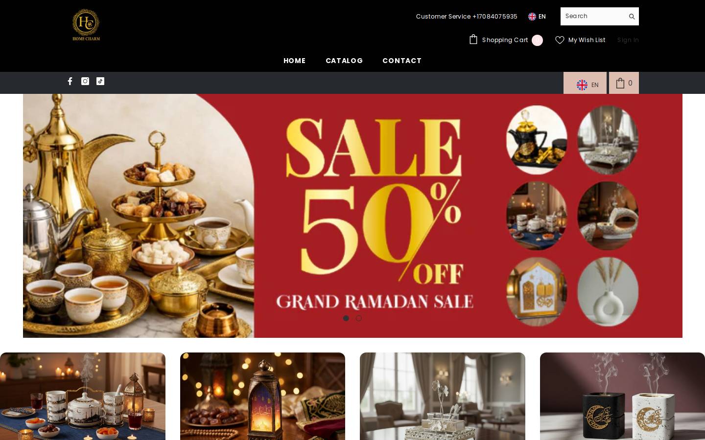 homecharmed.com homepage screenshot