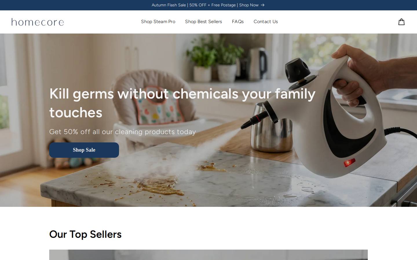 homecore.com.au homepage screenshot