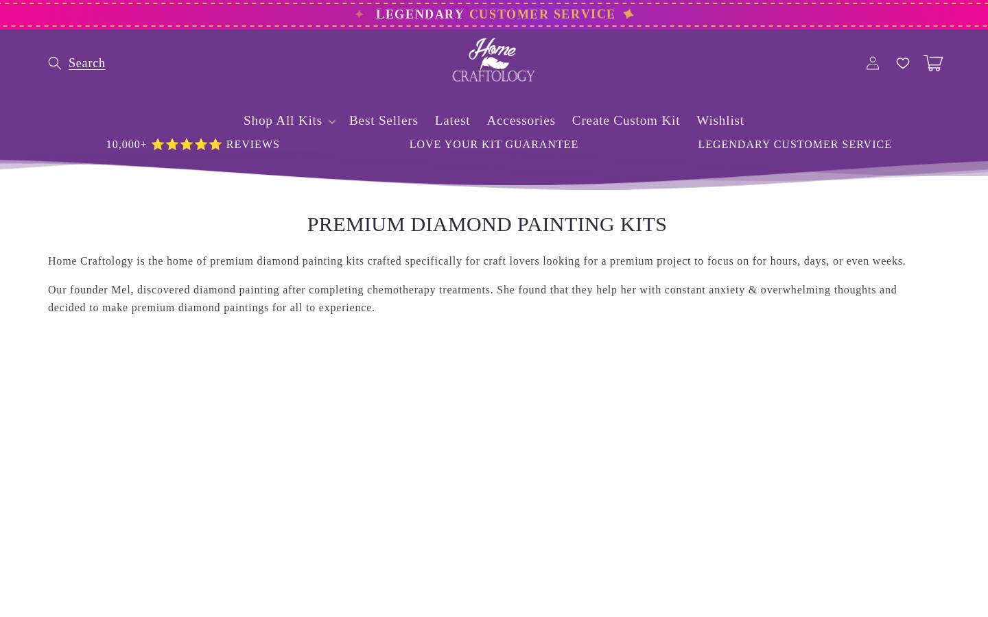 Home Craftology homepage screenshot
