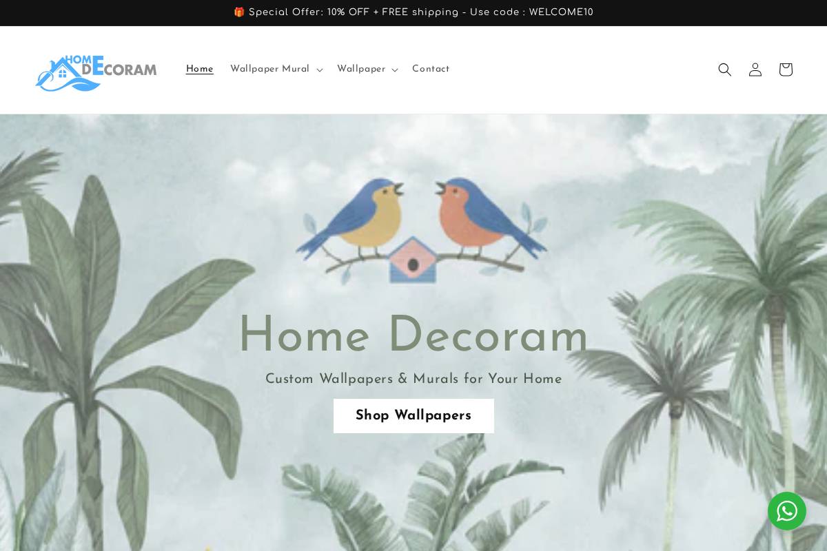 homedecoram.com homepage screenshot
