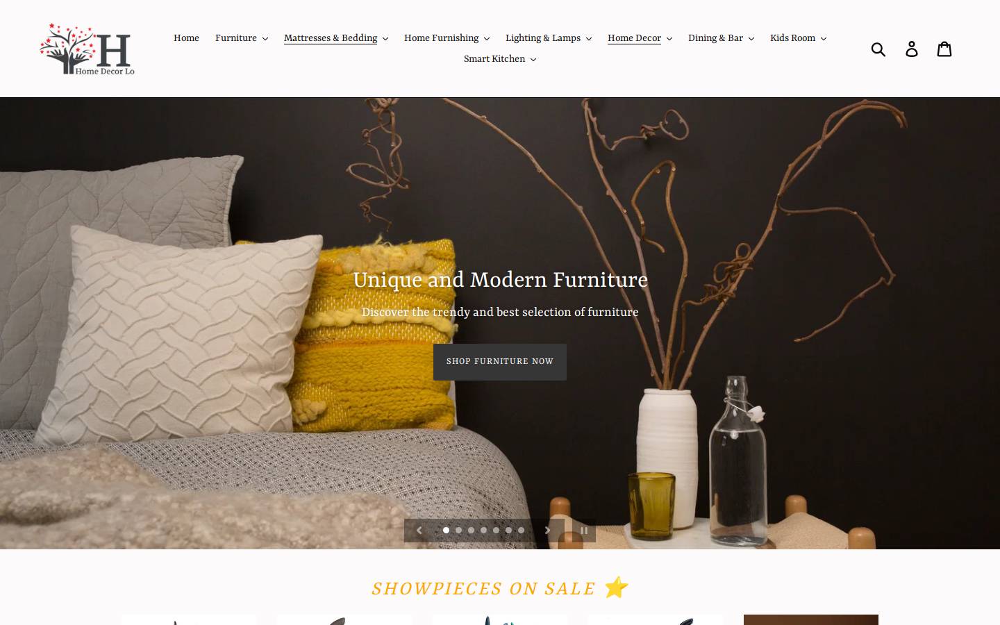 homedecorlo.com homepage screenshot