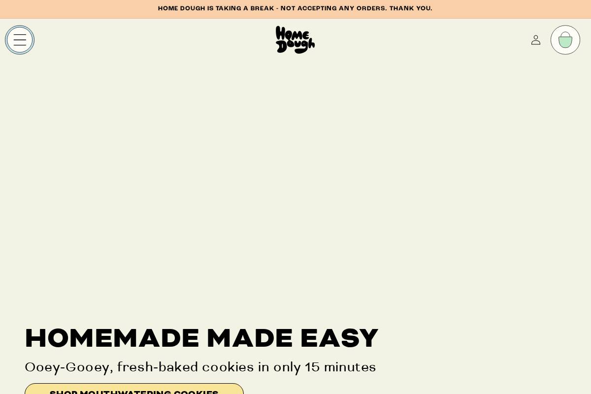 homedough.com homepage screenshot