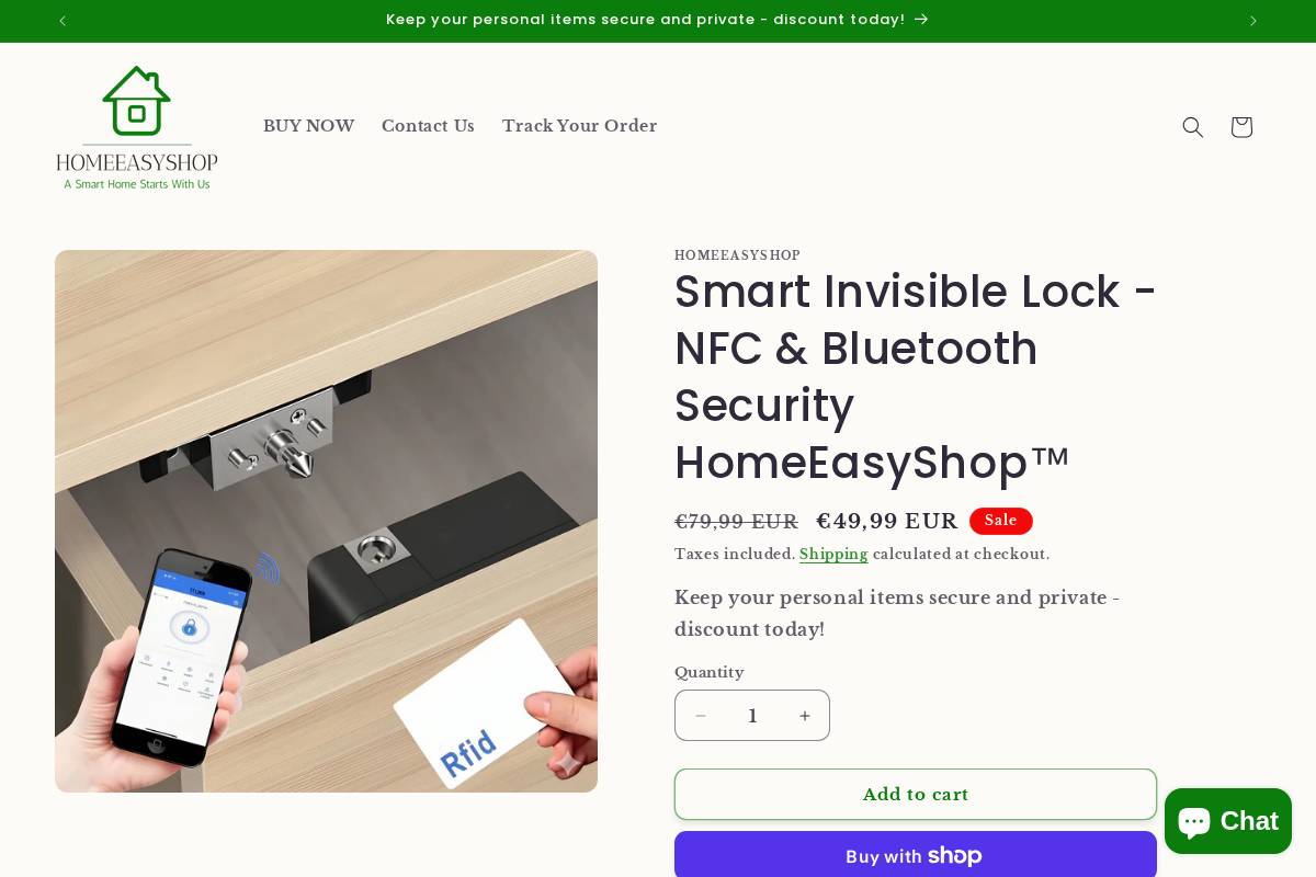 homeeasy.shop homepage screenshot