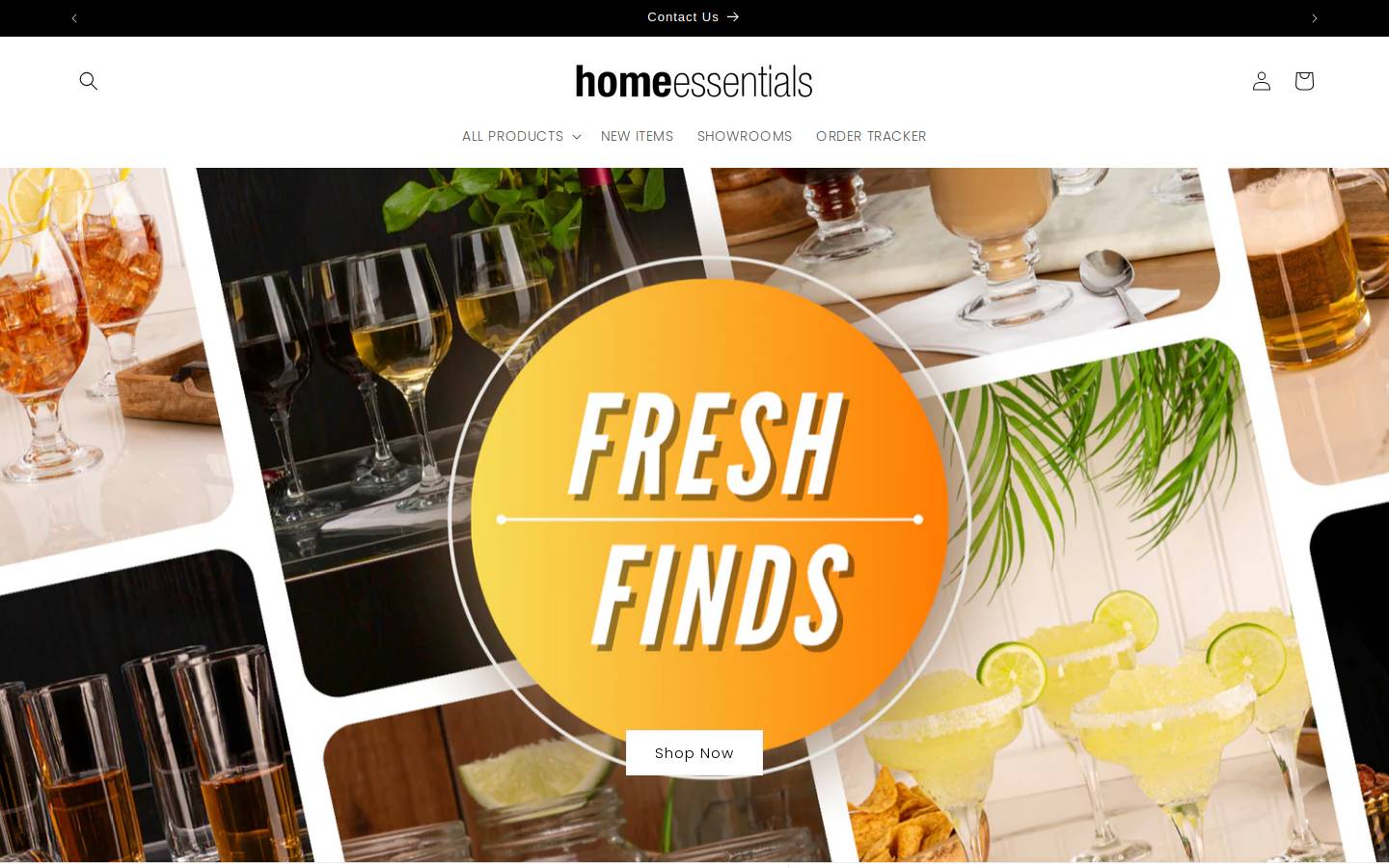 Home Essentials homepage screenshot
