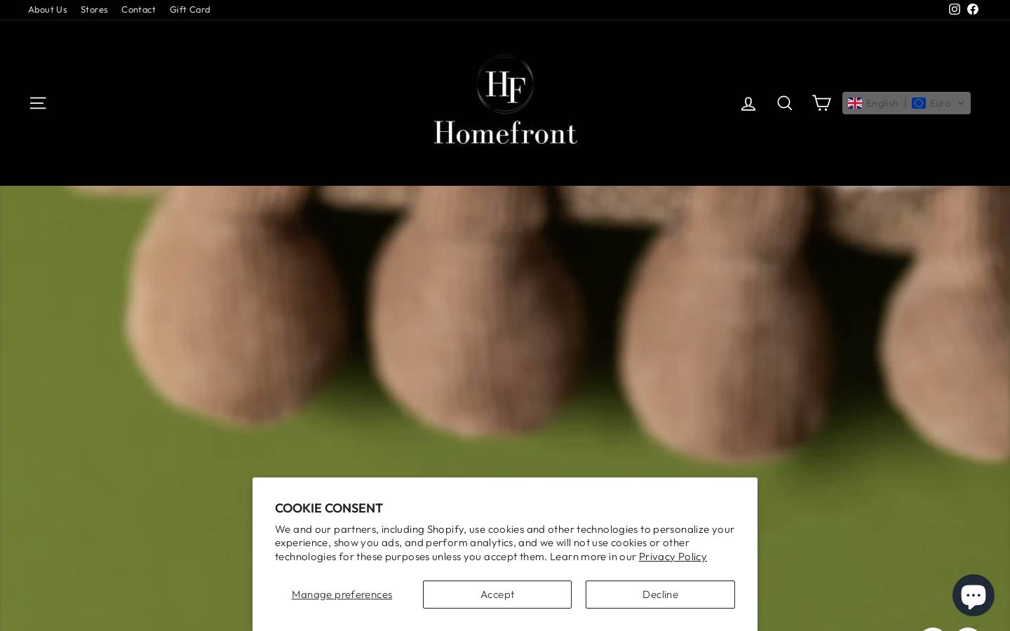 homefrontgiftware.ie homepage screenshot