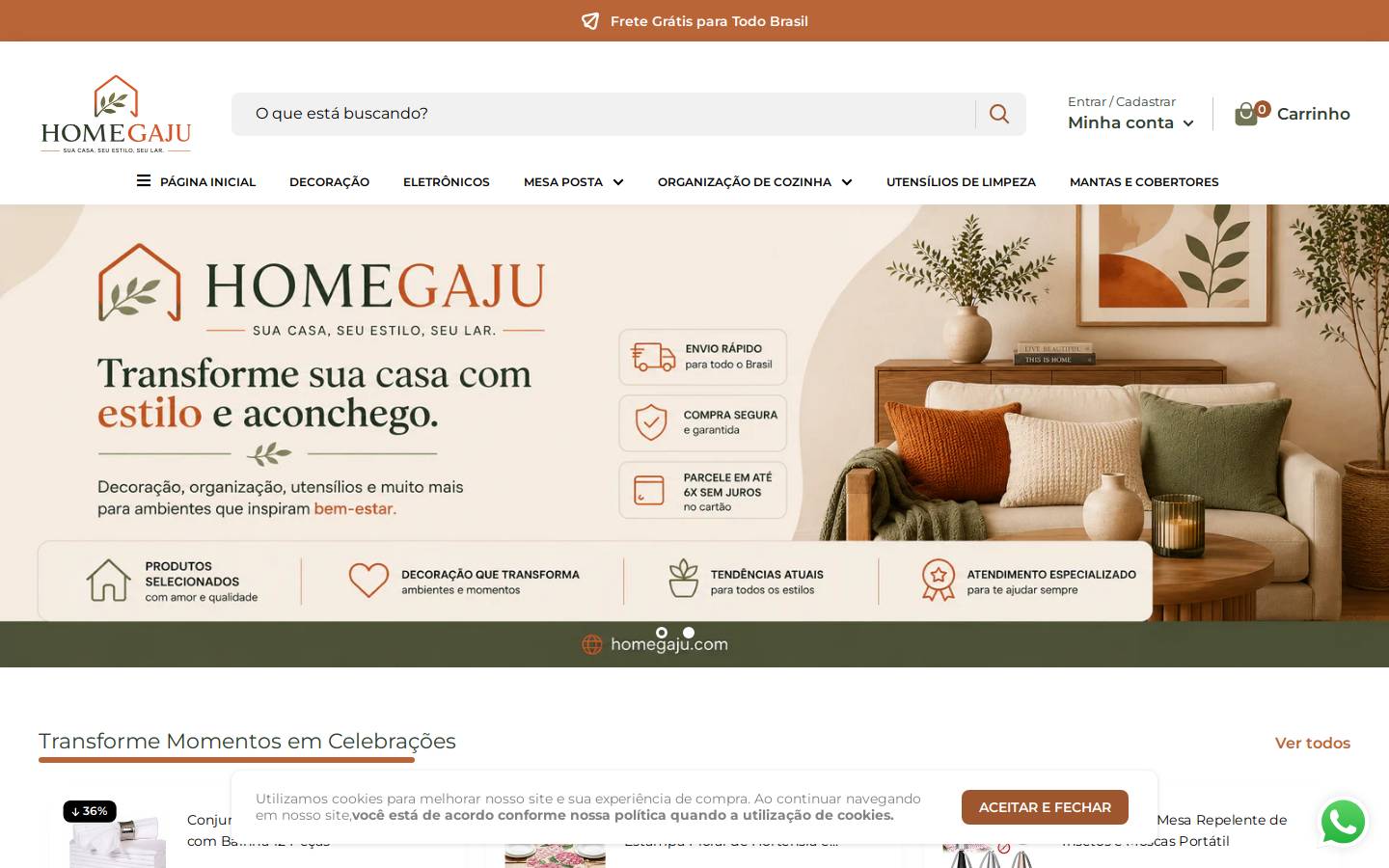 homegaju.com homepage screenshot