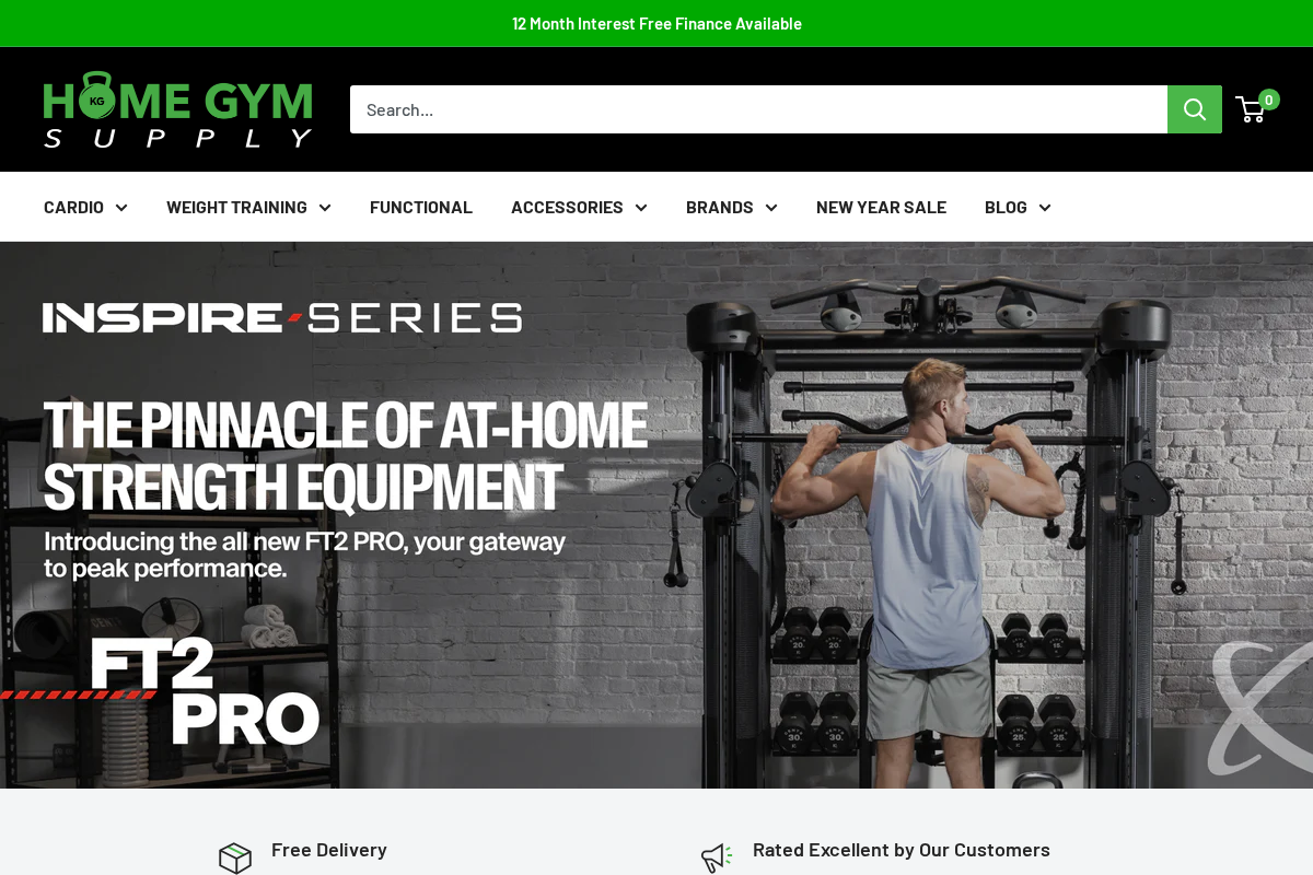 Homegymsupply homepage screenshot