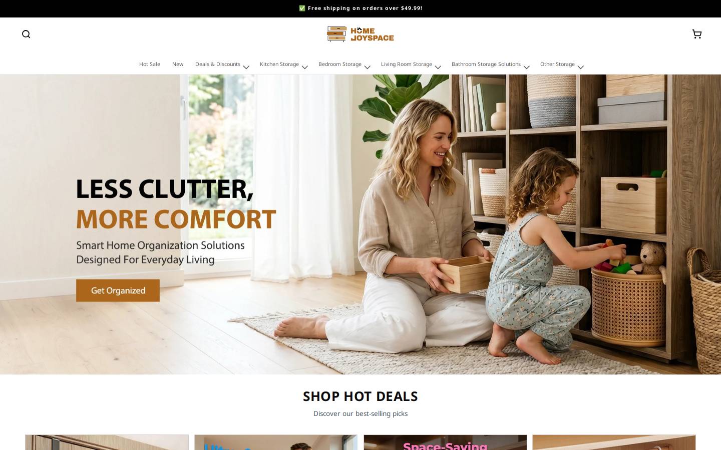 homejoyspace.com homepage screenshot