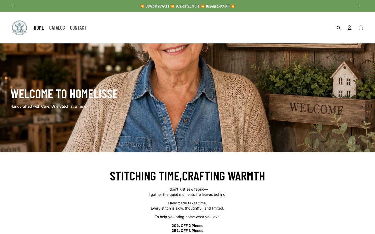 homelisse.com homepage screenshot