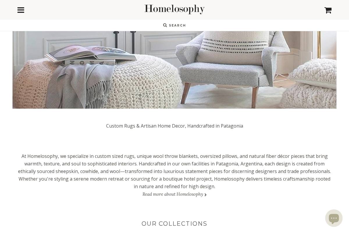 homelosophy.com homepage screenshot