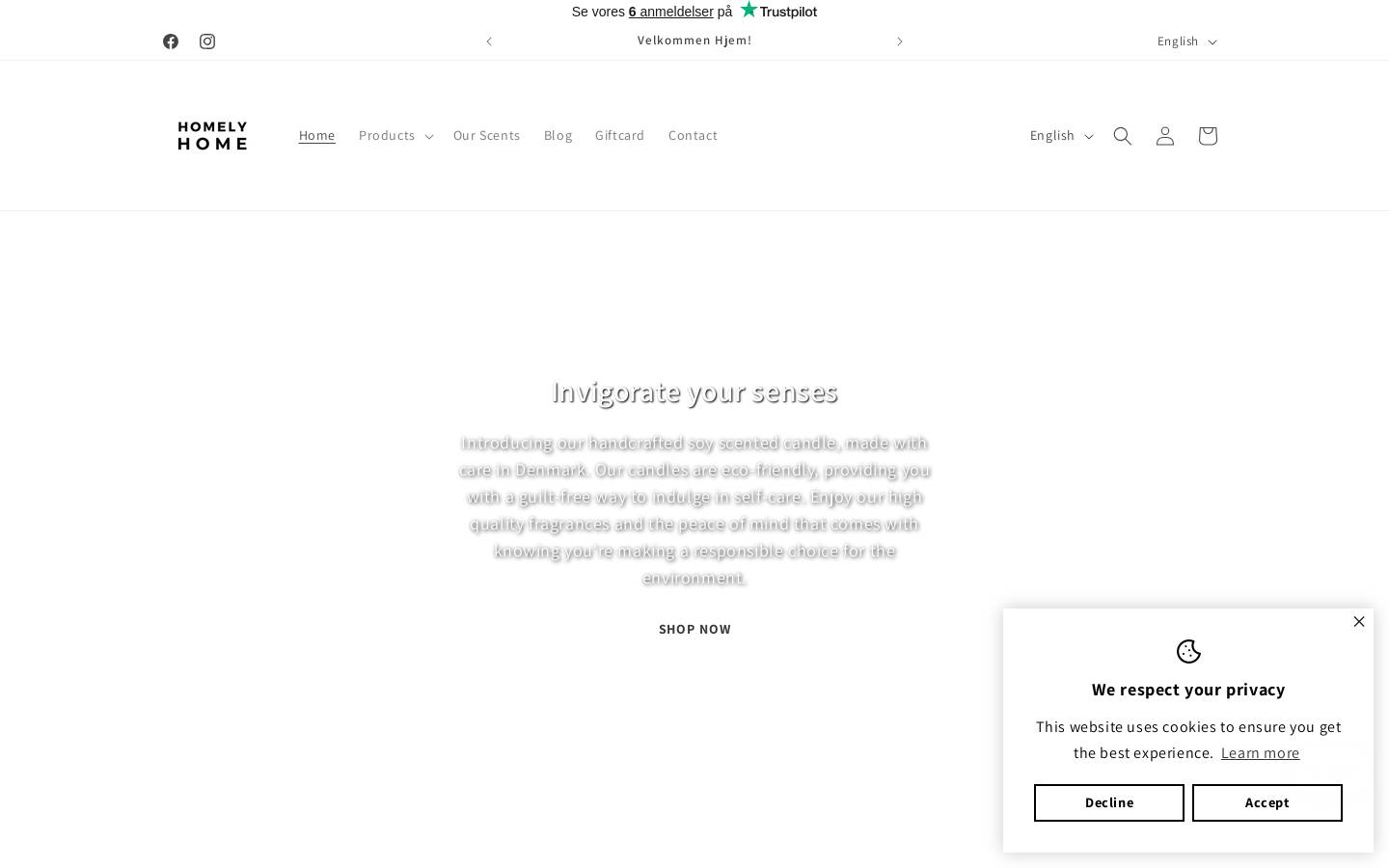 Homelyhome homepage screenshot