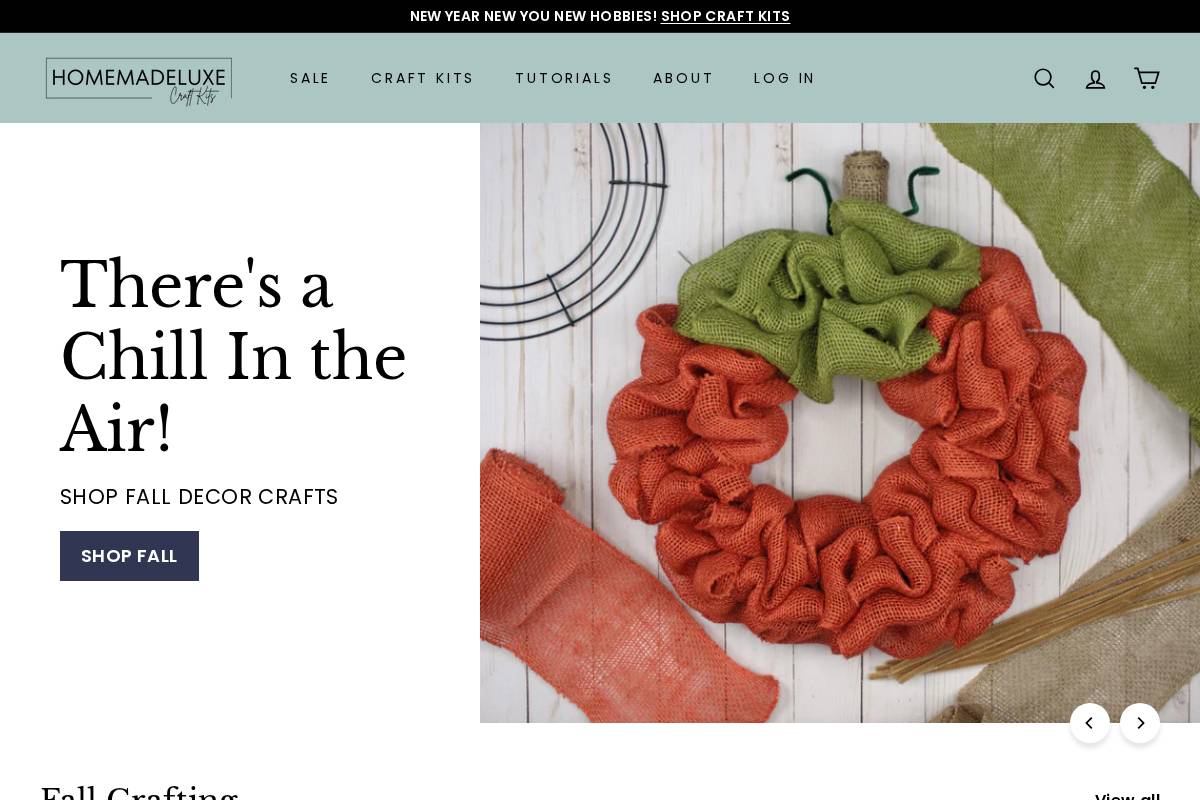 homemadeluxe.com homepage screenshot