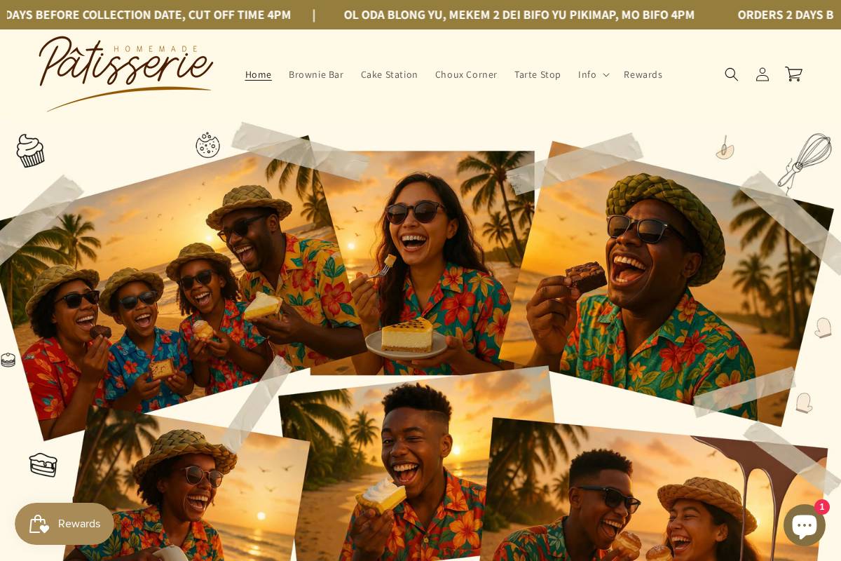 homemadepatisserievu.net homepage screenshot