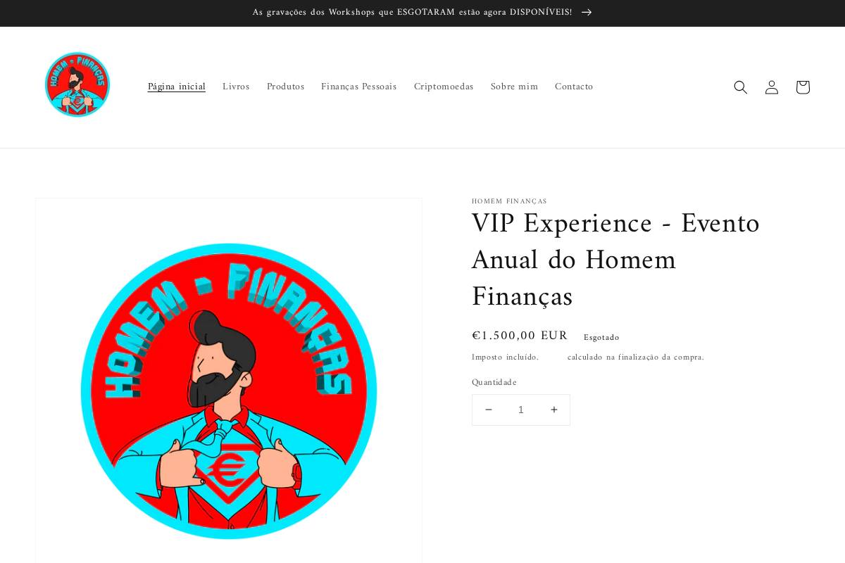 homemfinancas.com homepage screenshot
