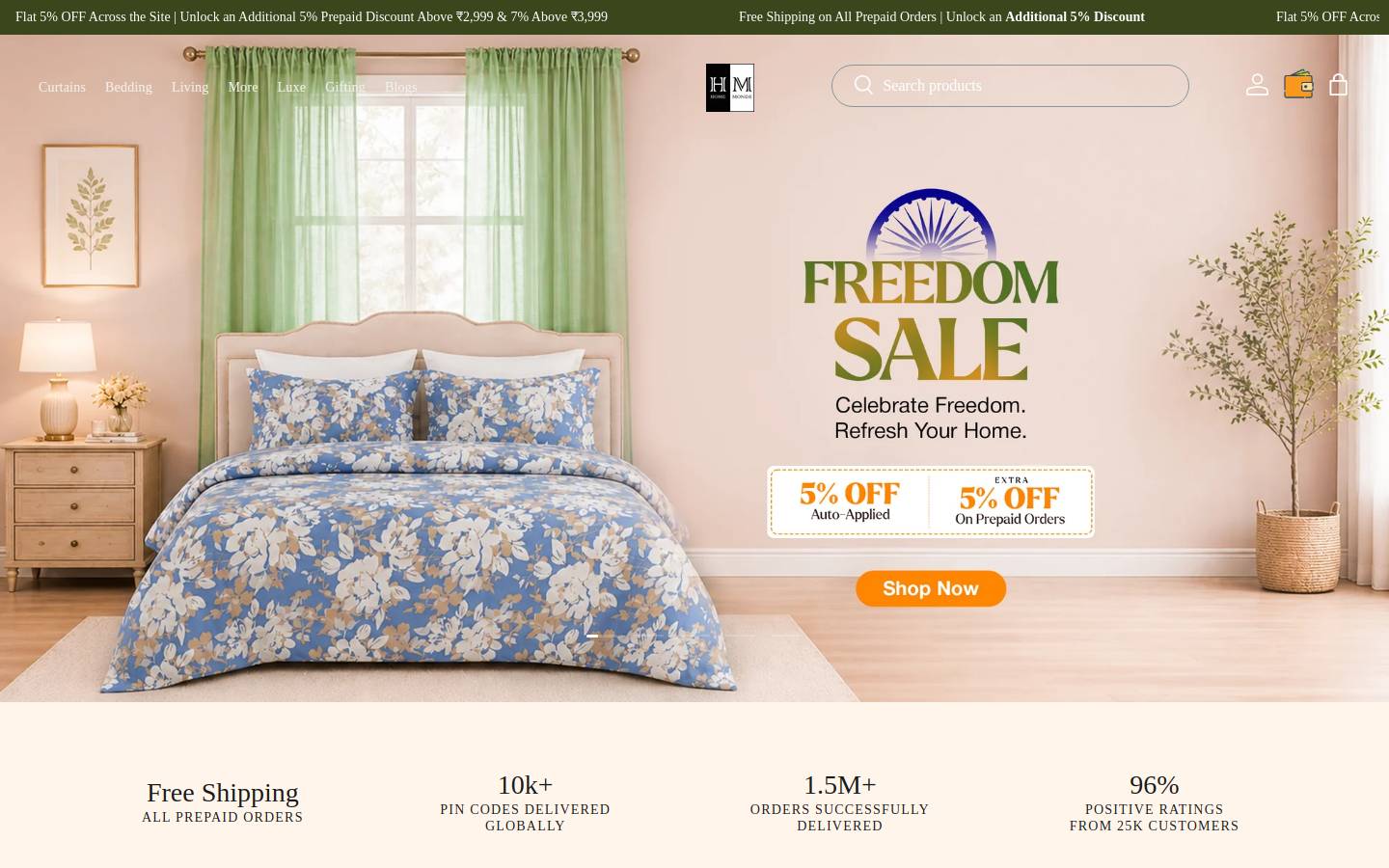 Homemonde homepage screenshot