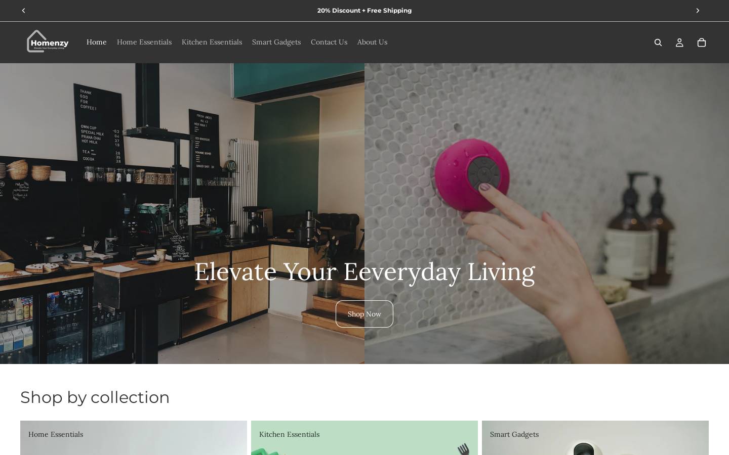 homenzy.com homepage screenshot