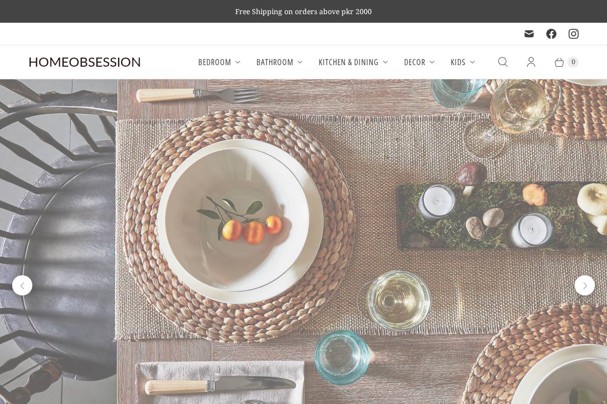 homeobsession.co homepage screenshot