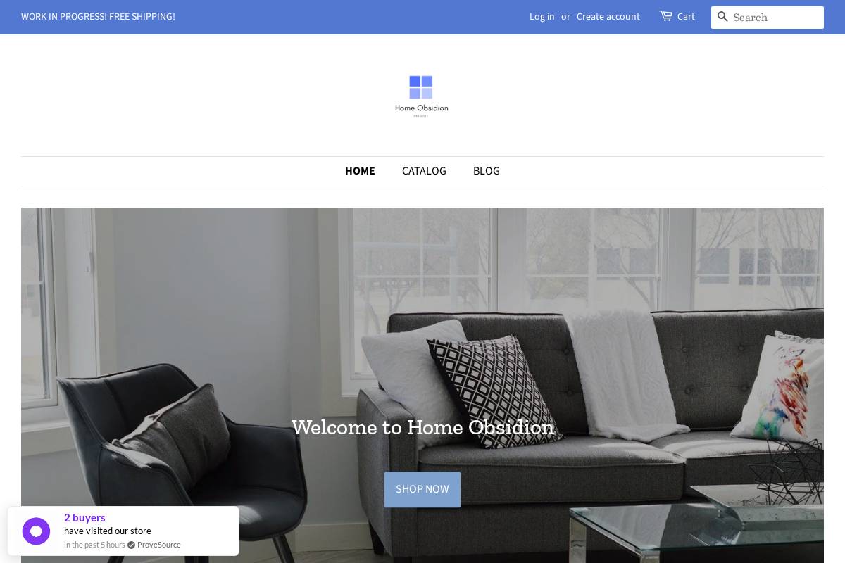homeobsidion.com homepage screenshot