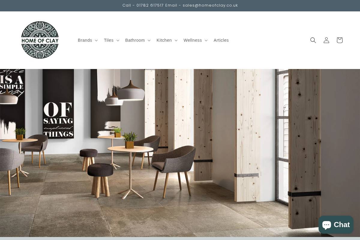 Homeofclay homepage screenshot