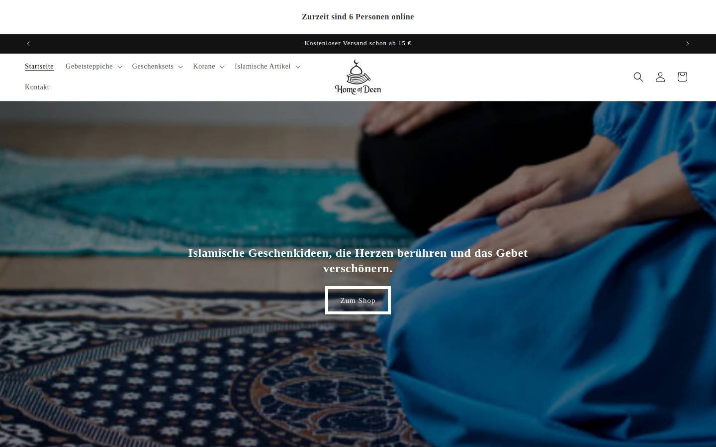homeofdeen.de homepage screenshot