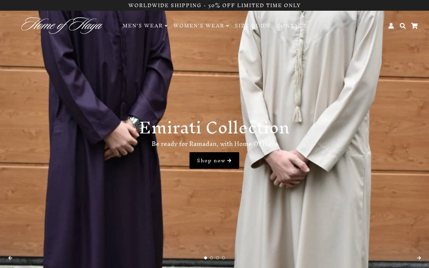 homeofhaya.com homepage screenshot