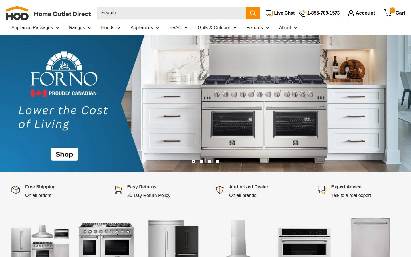 Home Outlet Direct homepage screenshot
