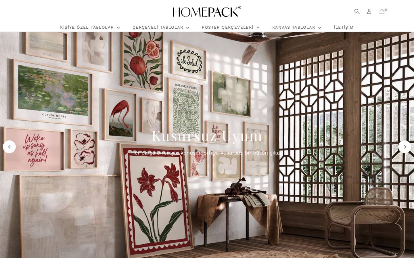 Homepack homepage screenshot