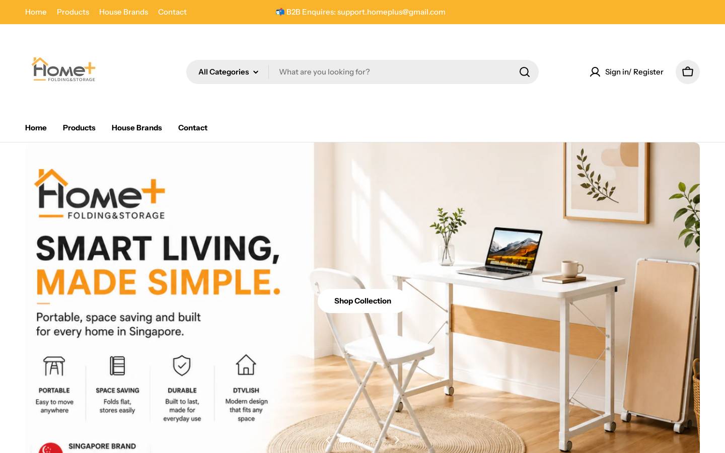homeplus.sg homepage screenshot