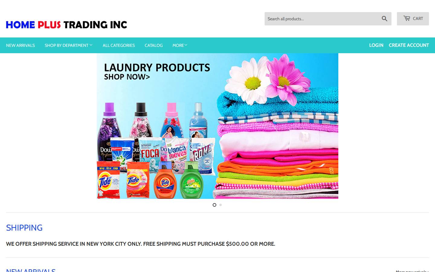 homeplusnyc.com homepage screenshot