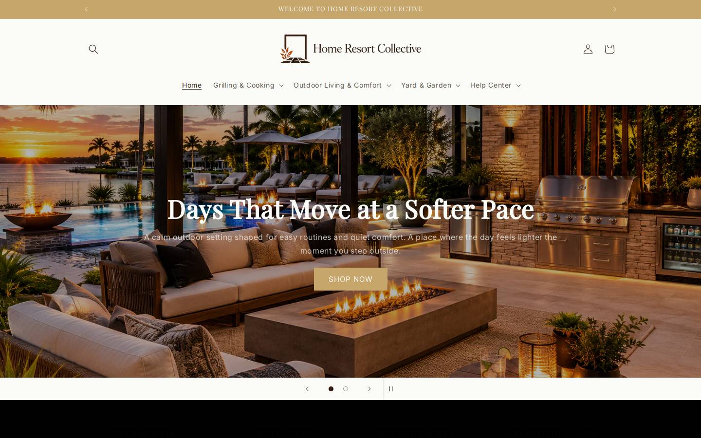 homeresortcollective.com homepage screenshot